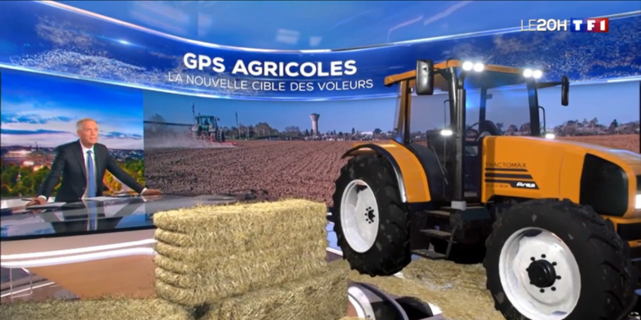 TF1 - JT 20h - GPS AGRICOLES, la nouvelles cible des voleurs
