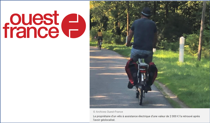 Nantes - L'habitant de rezé son vélo volé en le géolocalisant
